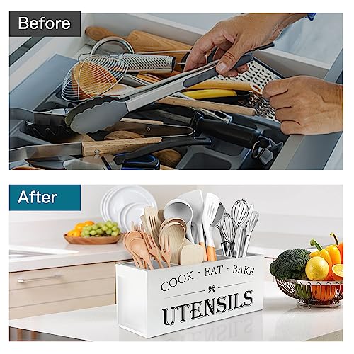 Extra Large Utensil Holder Countertop for Kitchen Counter