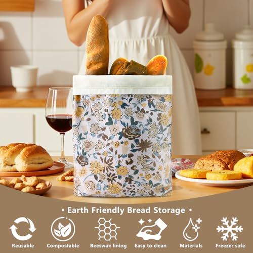 Beeswax Bread Bags for Homemade bread (2 Count)