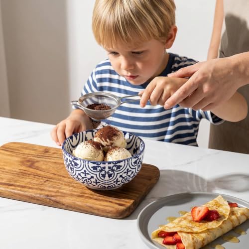 Soup Bowls 28 Ounce Ceramic Cereal Bowls Set of 6 (6 Count)