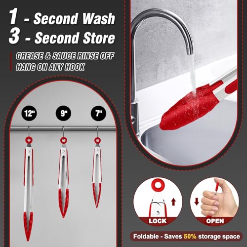 Kitchen Tongs (3 Count)