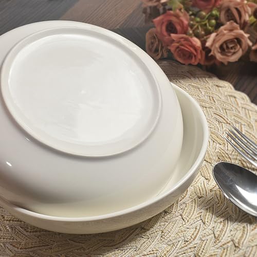 Pasta Bowls 30 Ounces Porcelain Serving Bowls for Salad (6 Count)