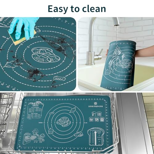 Mom Theme 26"x16" Extra Thick Silicone Baking Mat for Pastry