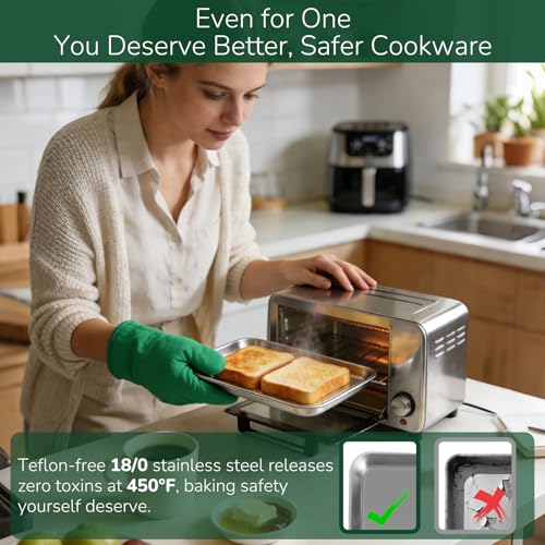 18 0 Stainless Steel Baking Sheet with Cooling Rack (2 Count)