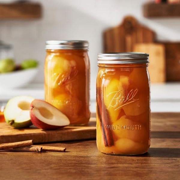 Wide Mouth Glass Mason Jars with Lids and Bands