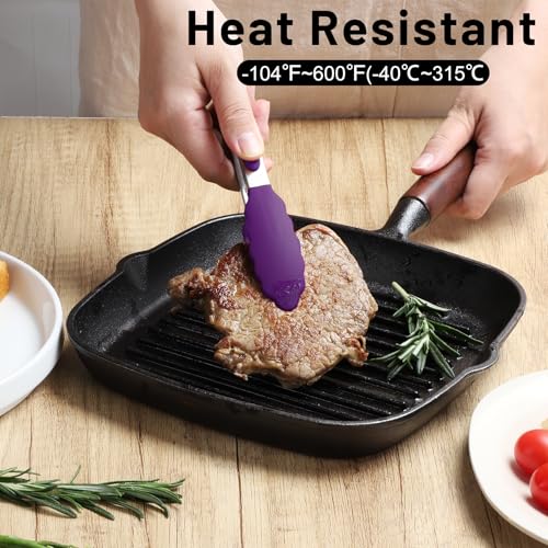 Mini Silicone Kitchen Tongs for Cooking