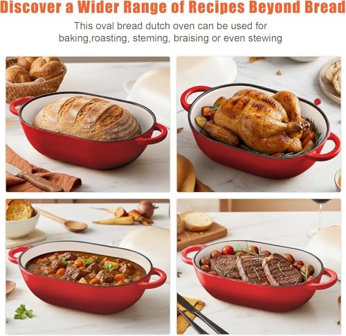 2.5 QT Enameled Cast Iron Sourdough Bread Oven