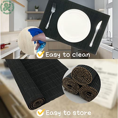 8 Pack Bamboo Placemats (8 Count)