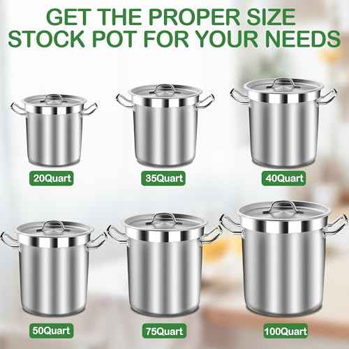 Stock Pot 20 Quart with Lid