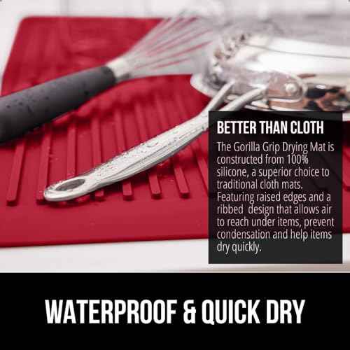 Patented BPA Free Silicone Dish Drying Mat