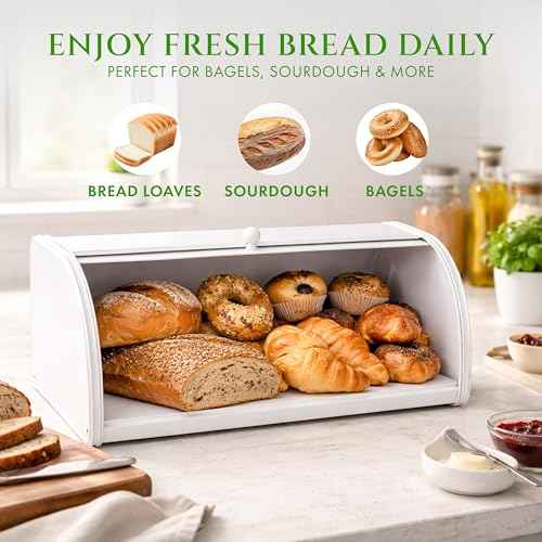 Large Bread Box Roll Top