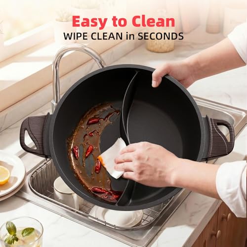 TWIN™ Dual Shabu Shabu Electric Hot Pot Fast & Even Heatup