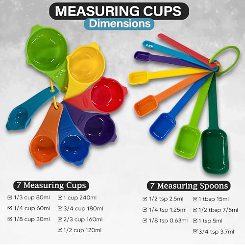 Measuring Cups and Spoons Set of 9