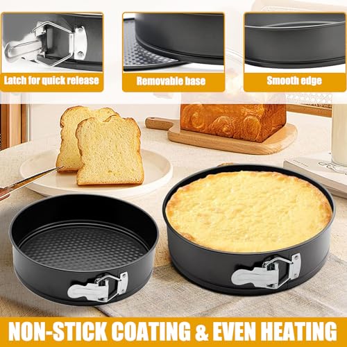 10 Inch Springform Pan Baking Pans Round Leakproof Nonstick Removable Bottom Bakeware for Cake