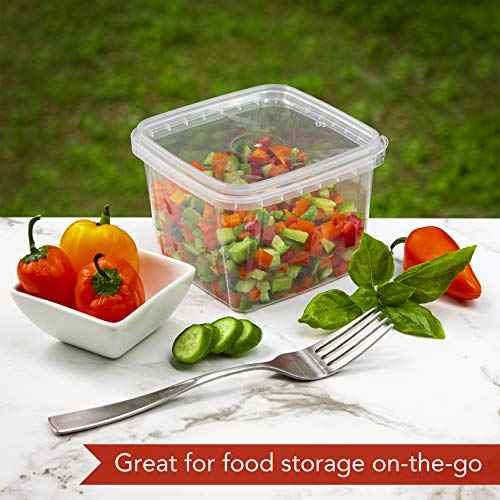 16 oz Deli Containers with Lids 20 Pack (20 Count)