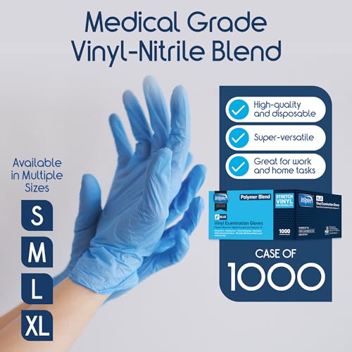 Nitrile Vinyl Blend Exam Gloves (1000 Count)