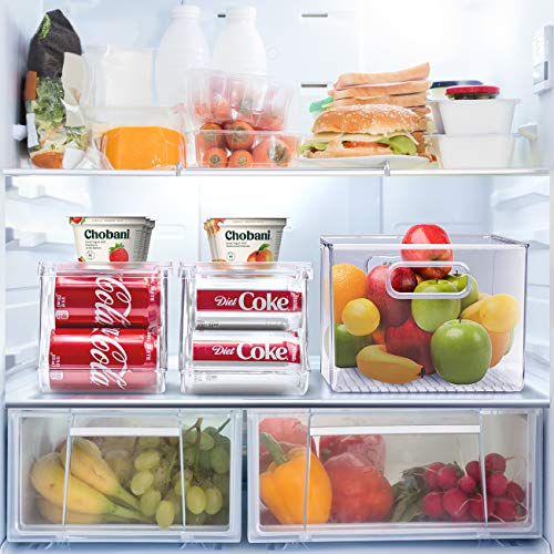 Soda Can Organizer for Fridge & Freezer (2 Count)
