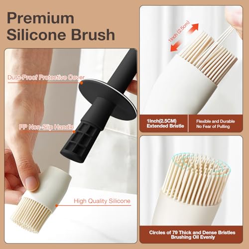 Oil Dispenser with Brush for Kitchen