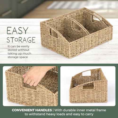 Set of 3 Handwoven Storage Baskets (3 Count)