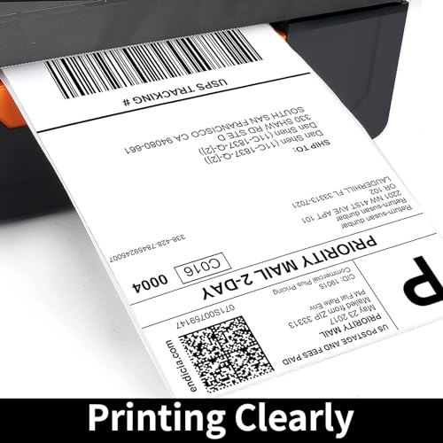 6 Rolls 4"x6" Thermal Shipping Labels