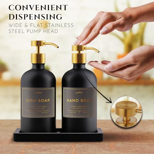 Glass Soap Dispenser Set of 2 (2 Count)