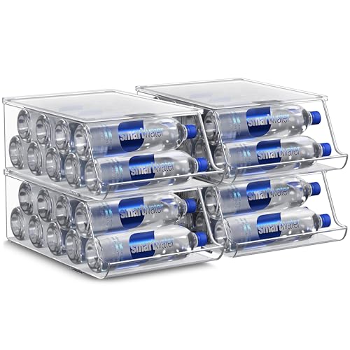 Water Bottle Organizer for Refrigerator & Pantry (4 Count)