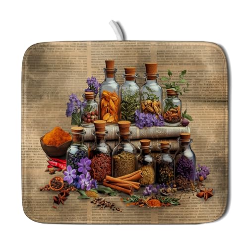 Vintage Kitchen Dish Drying Mat