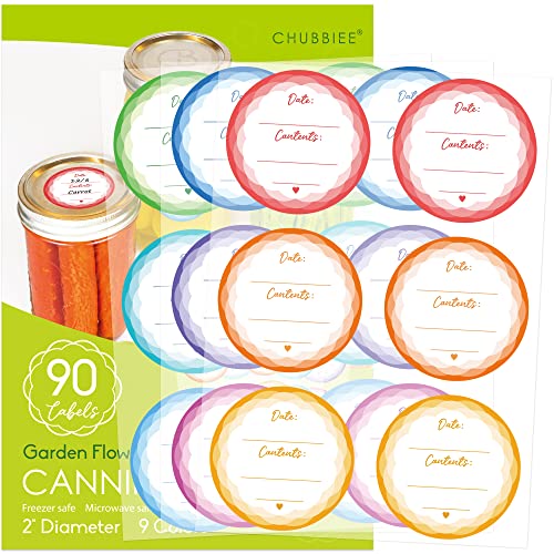 2" Mason Jar Canning Labels (90 Count)