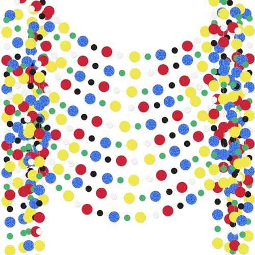 10 Pieces Circle Garland Banner Hanging (10 Foot)