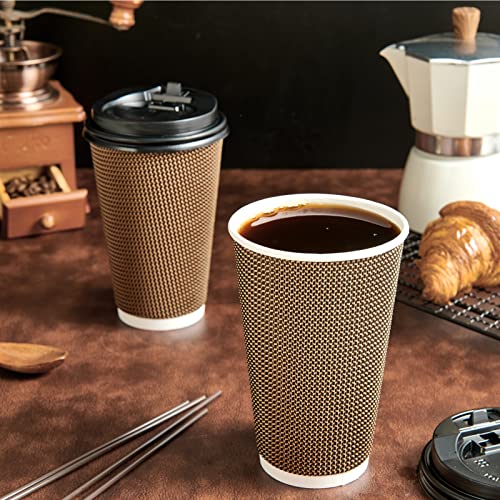 80 Pack 16 oz Disposabel Paper Cups