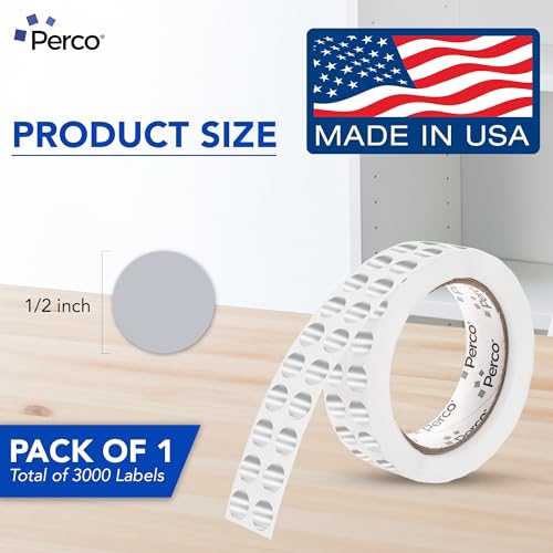 Metallic Silver Round Circle Dot Sticker 1
