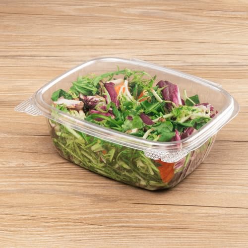 200 Count Clear PET Hinged Deli Take Out Containers