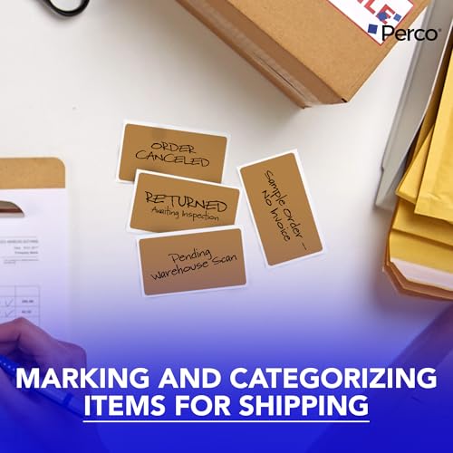 Kraft Brown 3x5 Inch Perforated Sticker Labels