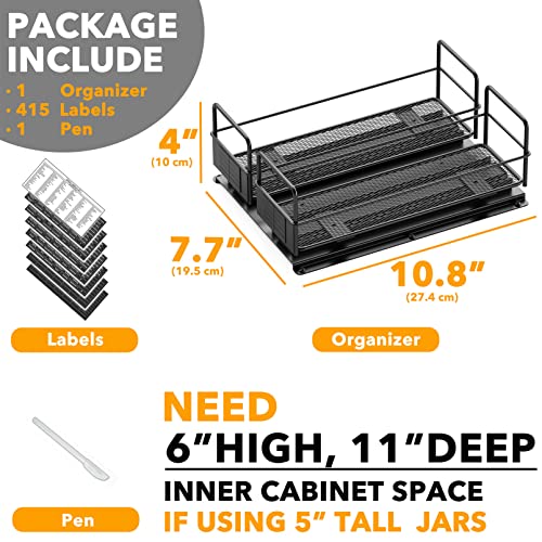 Pull Out Spice Rack Organizer for Cabinet