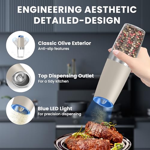 Battery Operated Salt And Pepper Grinder Set (2 Count)