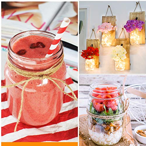 16oz Glass Jars With Airtight Lids And Bands (15 Count)