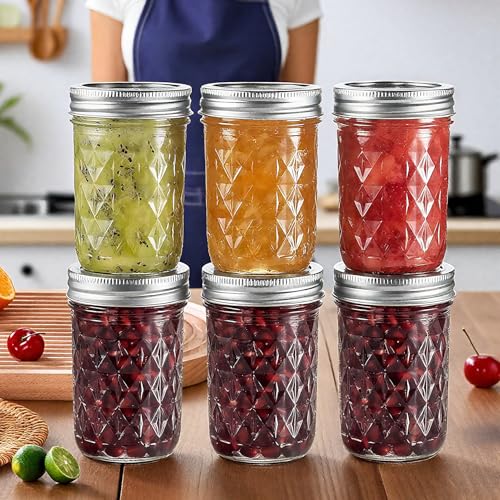 22oz 650ml Glass Mason Jars 6 Pack (6 Count)