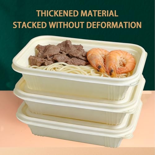 50 packs 30 oz Square Disposable Biodegradable containers (50 Count)