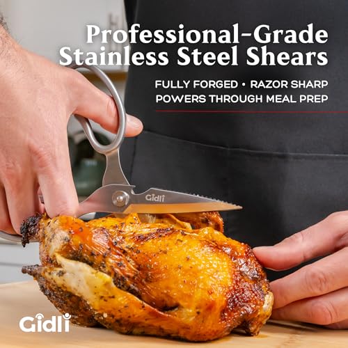 Premium Kitchen Scissors All Stainless Steel
