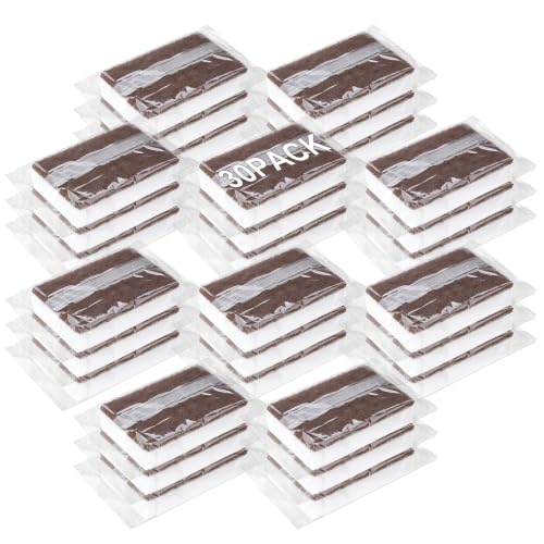 30 Pcs Individually Wrapped Sponges for Airbnb Apartment Brown (50 Count)