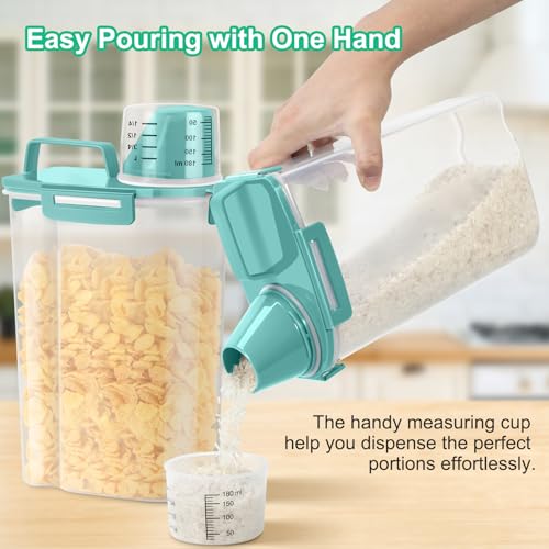 Rice Container Cereal Storage Container 2 Pack 5 Lbs (2 Count)