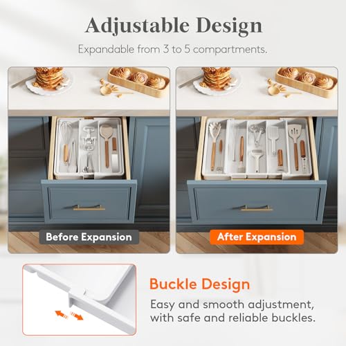 Utensil Organizer for Kitchen Drawers