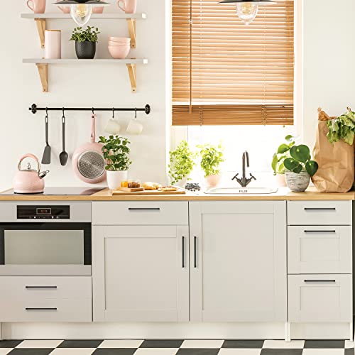 Matte Black Cabinet Handles Solid Cabinet Pulls 7 (10 Count)