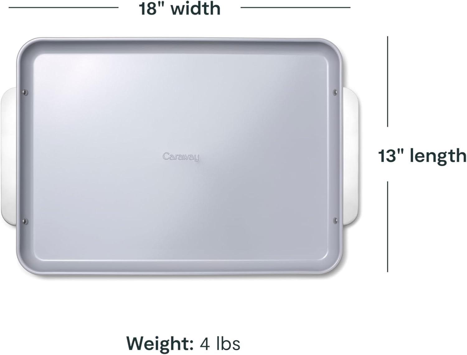 Caraway Non-Stick Ceramic Baking Sheet - Naturally Slick Ceramic Coating - Non-Toxic, PTFE & PFOA Free - Perfect for Baking, Roasting, and More - Large (18" x 13") - Black - Culinary Roots