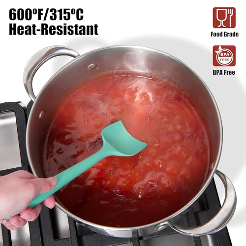 600°F Heat Resistant Silicone Spatula Scrapers (4 Count)