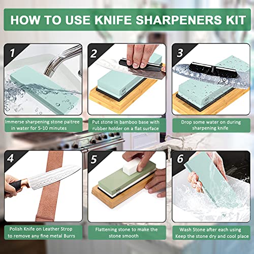 Knife Sharpening Stone Kit