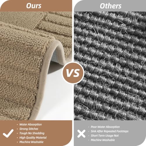 Kitchen Rugs Non Slip Washable 2PCS