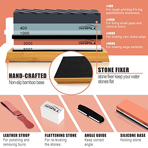 Knife Sharpening Stone Set (9 Count)