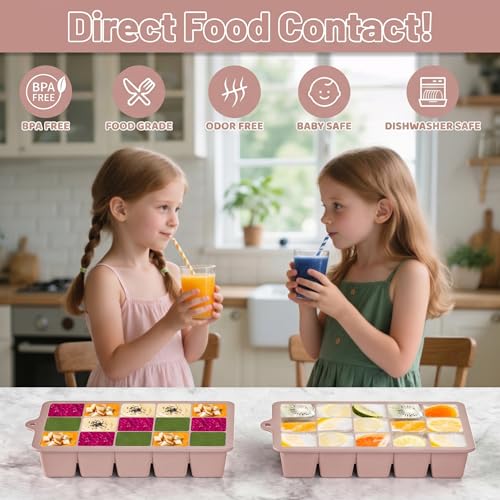 Silicone Ice Cube Tray 2 Pack (2 Count)