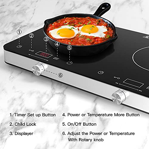 Portable Double Induction Cooktop