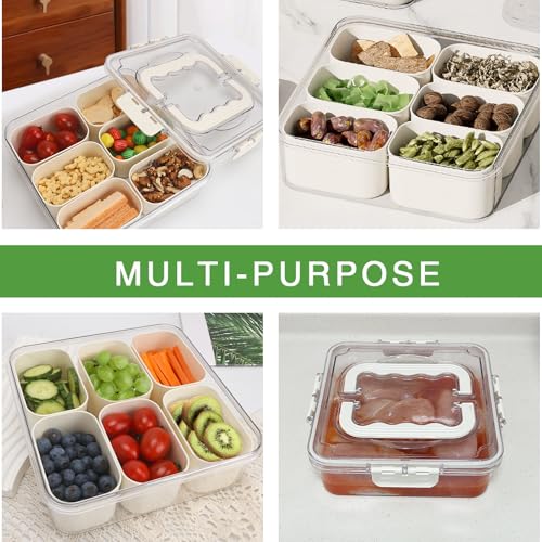 Small Snackle Box Snack Containers with Lids (2 Count)